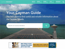 Tablet Screenshot of caymanresident.com